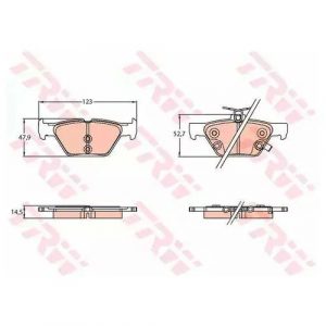 Колодки тормозные задние дисковые к-кт