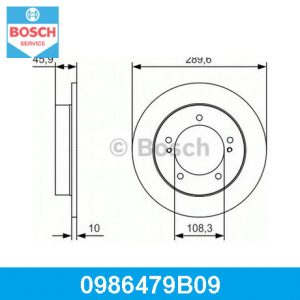 Диск тормозной передний не вентилируемый