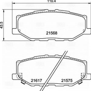 Колодки тормозные передние к-кт
