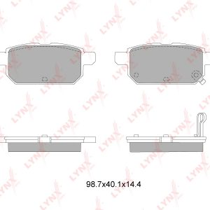 Колодки тормозные задние дисковые к-кт