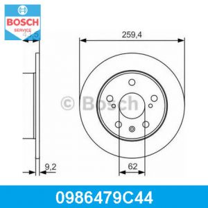 Диск тормозной задний