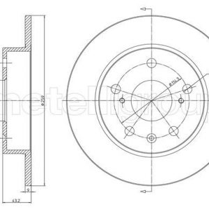 Диск тормозной задний