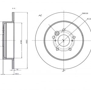 Диск тормозной задний