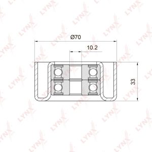 Ролик-натяжитель ручейкового ремня