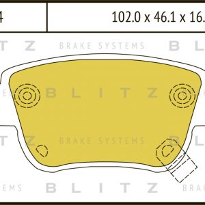 Колодки тормозные задние дисковые к-кт