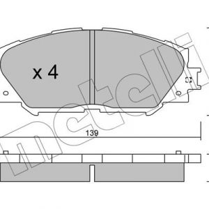 Колодки тормозные передние к-кт