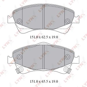 Колодки тормозные передние к-кт