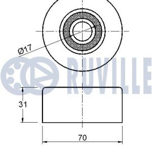 Ролик-натяжитель ручейкового ремня