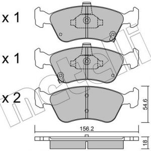 Колодки тормозные передние к-кт