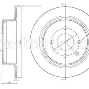 Диск тормозной задний