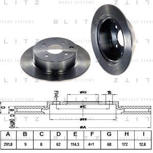 Диск тормозной задний