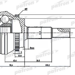 ШРУС наружный передний