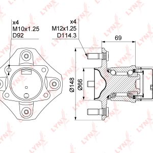 Ступица задняя