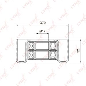 Ролик-натяжитель ручейкового ремня