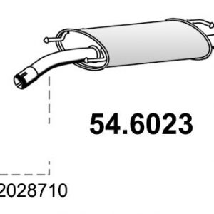 Глушитель средняя часть