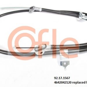 Трос стояночного тормоза правый