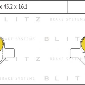 Колодки тормозные задние дисковые к-кт