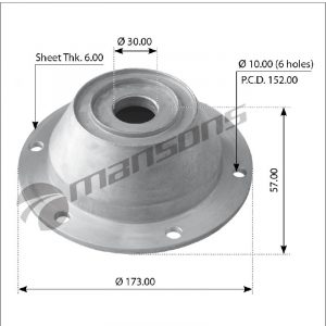 Гайка задней ступицы