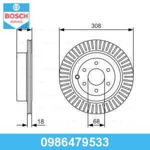 Диск тормозной задний