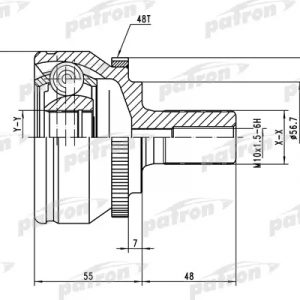 ШРУС наружный передний