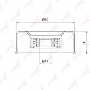 Ролик-натяжитель ручейкового ремня