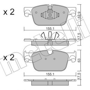 Колодки тормозные передние к-кт