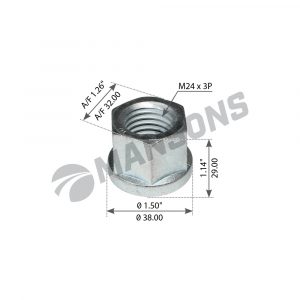 Гайка стремянки задней рессоры
