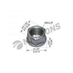Гайка стремянки задней рессоры