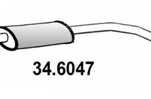 Глушитель средняя часть
