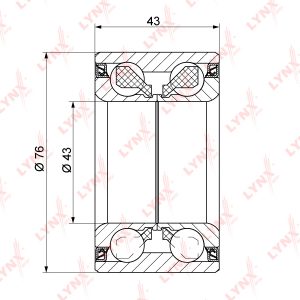 Подшипник ступицы (к-кт)