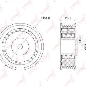 Ролик-натяжитель ручейкового ремня