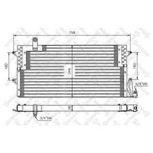 Радиатор кондиционера (конденсер)