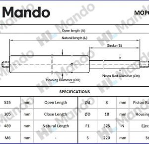 Амортизатор двери багажника