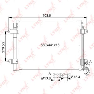 Радиатор кондиционера (конденсер)