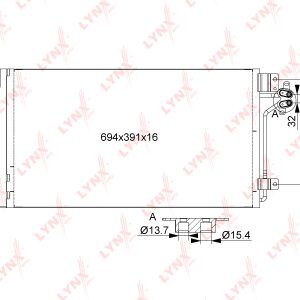 Радиатор кондиционера (конденсер)