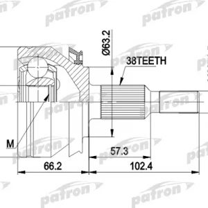 ШРУС наружный передний