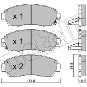 Колодки тормозные передние к-кт