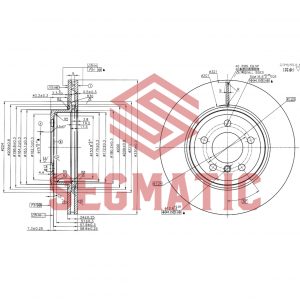 Диск тормозной передний вентилируемый
