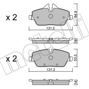 Колодки тормозные передние к-кт