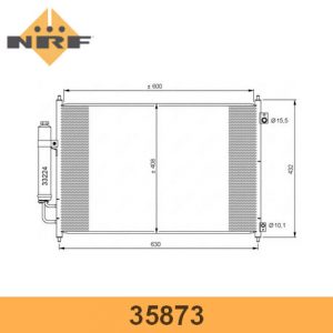 Радиатор кондиционера (конденсер)