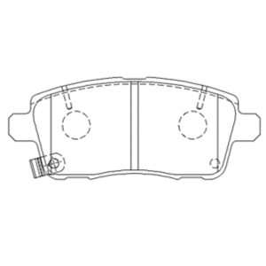 Колодки тормозные задние дисковые к-кт