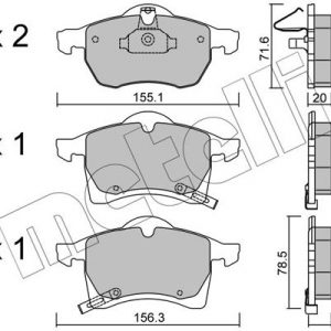 Колодки тормозные передние к-кт