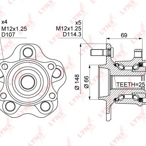 Ступица задняя