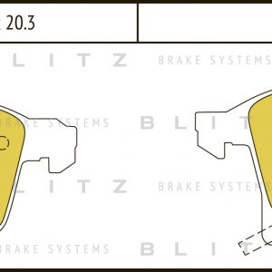 Колодки тормозные передние к-кт