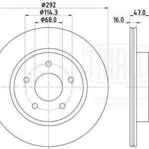 Диск тормозной задний