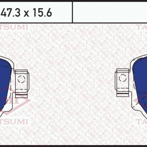 Колодки тормозные задние дисковые к-кт