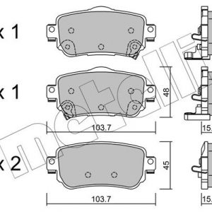 Колодки тормозные задние дисковые к-кт