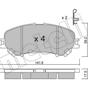 Колодки тормозные передние к-кт