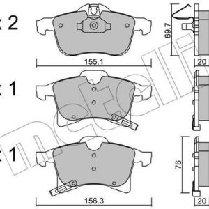Колодки тормозные передние к-кт