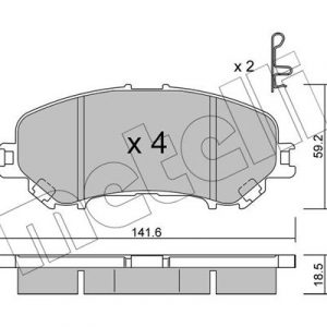 Колодки тормозные передние к-кт